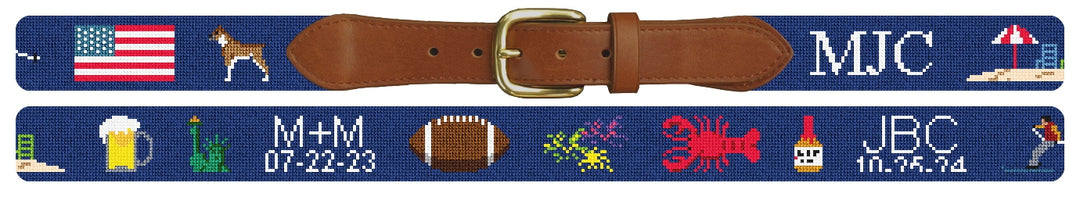 Custom Needlepoint Belt