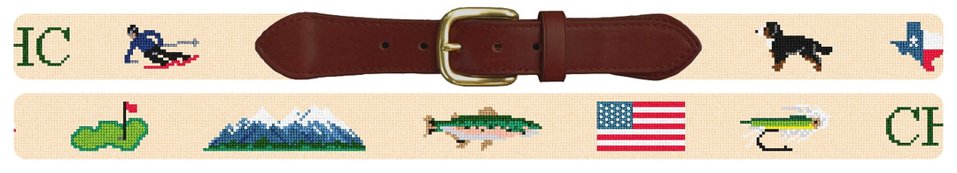 Custom Needlepoint Belt