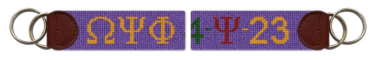 Custom Needlepoint Key Fob