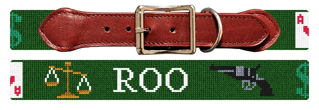 Custom Needlepoint Dog Collar