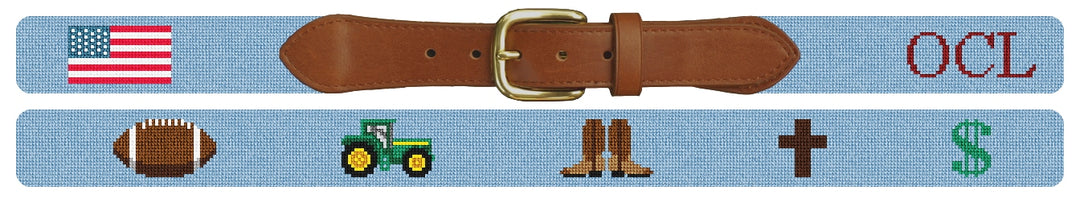 Custom Needlepoint Belt