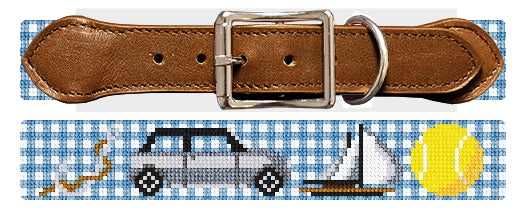 Custom Needlepoint Dog Collar