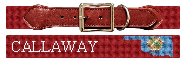 Custom Needlepoint Dog Collar