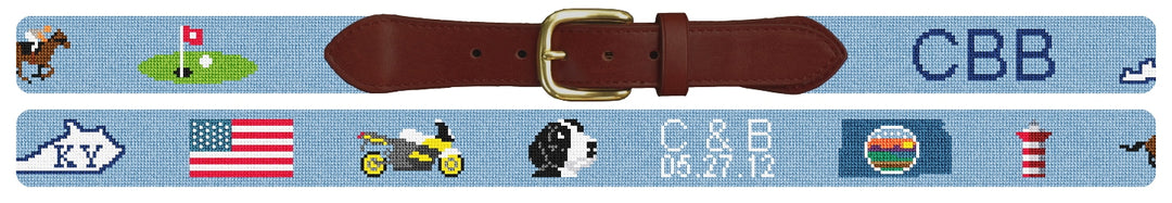 Custom Needlepoint Belt