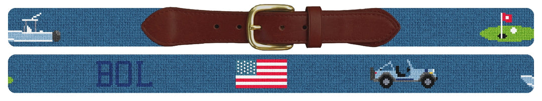 Custom Needlepoint Belt