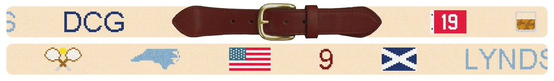 Custom Needlepoint Belt