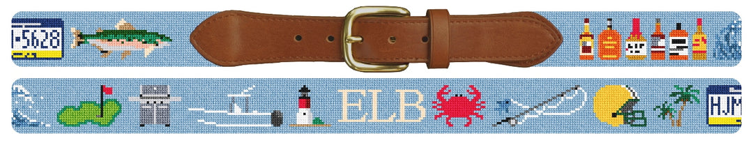 Custom Needlepoint Belt