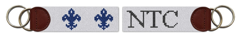 Custom Needlepoint Key Fob