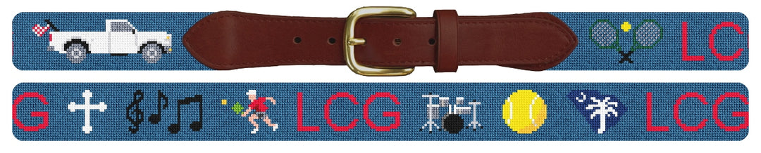 Custom Needlepoint Belt