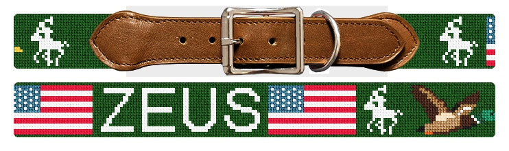 Custom Needlepoint Dog Collar