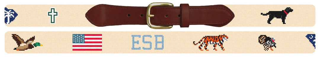 Custom Needlepoint Belt