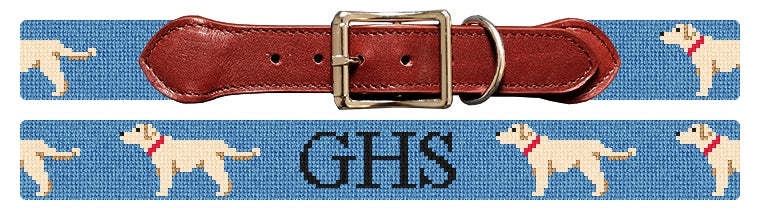 Custom Needlepoint Dog Collar
