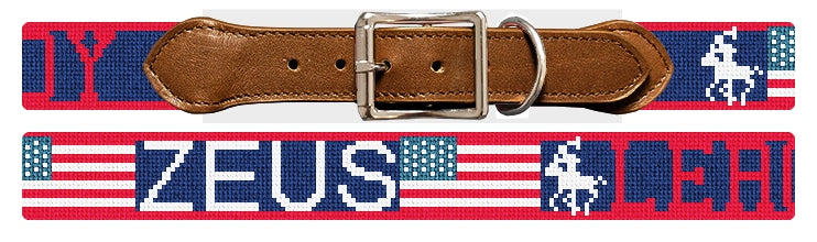 Custom Needlepoint Dog Collar
