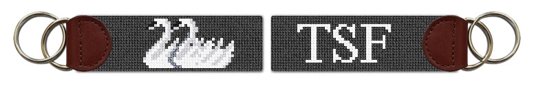 Custom Needlepoint Key Fob
