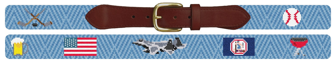 Custom Needlepoint Belt