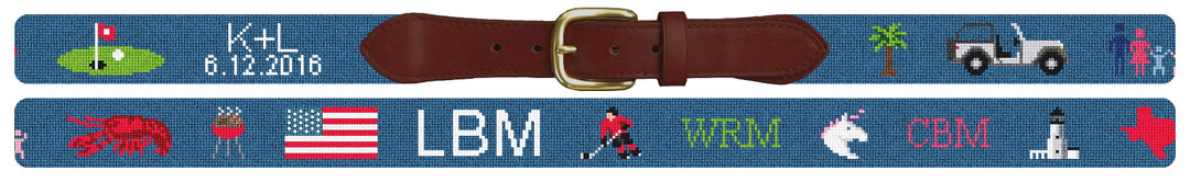 Custom Needlepoint Belt