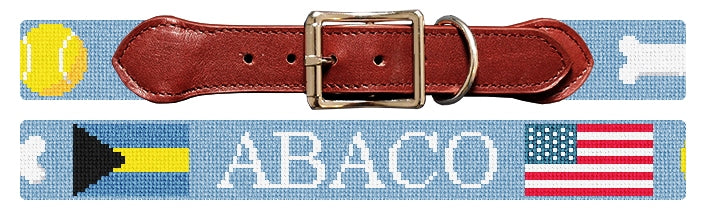 Custom Needlepoint Dog Collar