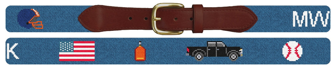 Custom Needlepoint Belt