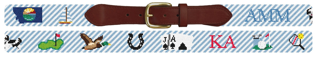 Custom Needlepoint Belt