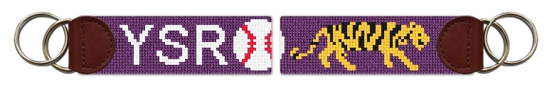 Custom Needlepoint Key Fob