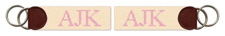 Custom Needlepoint Key Fob