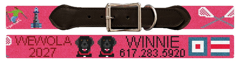 Custom Needlepoint Dog Collar