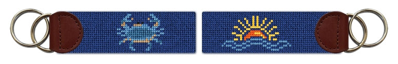 Custom Needlepoint Key Fob