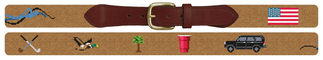 Custom Needlepoint Belt