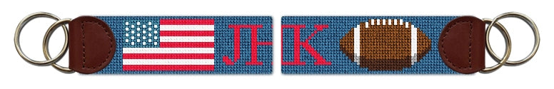 Custom Needlepoint Key Fob