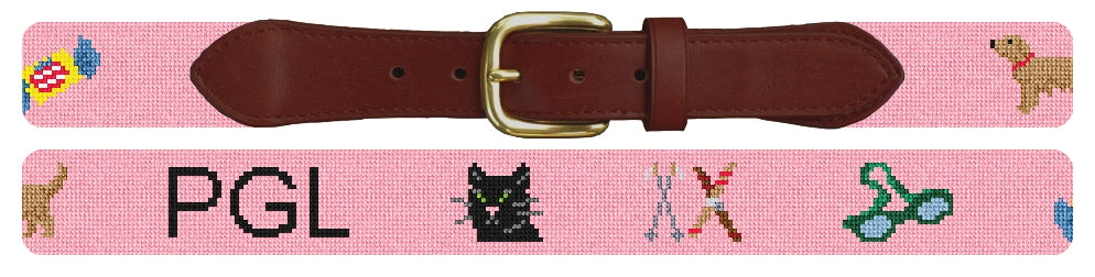 Custom Needlepoint Belt