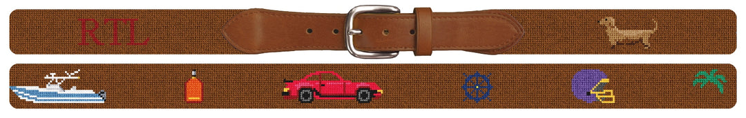 Custom Needlepoint Belt