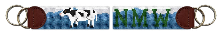 Custom Needlepoint Key Fob