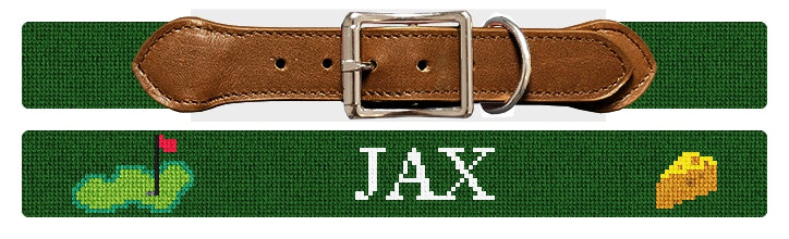 Custom Needlepoint Dog Collar