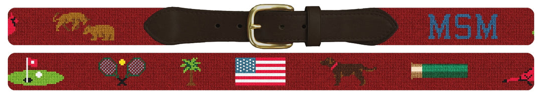Custom Needlepoint Belt