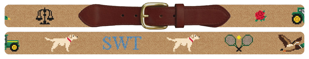 Custom Needlepoint Belt