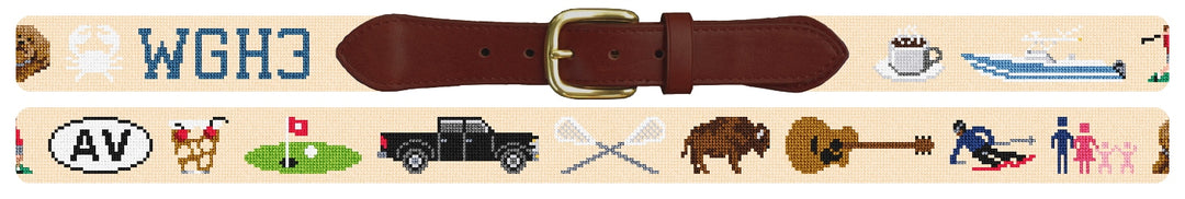 Custom Needlepoint Belt