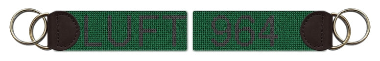Custom Needlepoint Key Fob