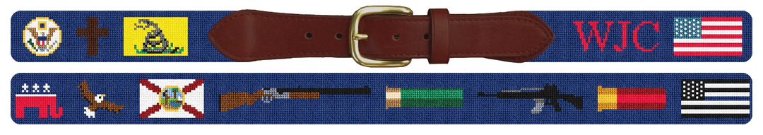 Custom Needlepoint Belt