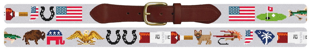 Custom Needlepoint Belt