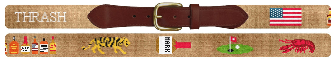 Custom Needlepoint Belt