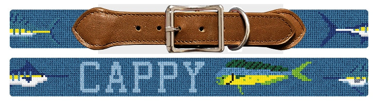 Custom Needlepoint Dog Collar