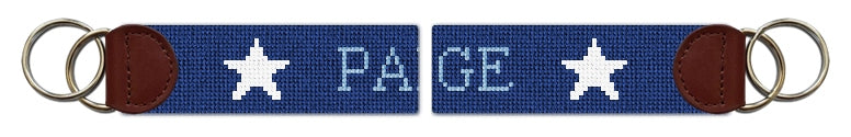 Custom Needlepoint Key Fob