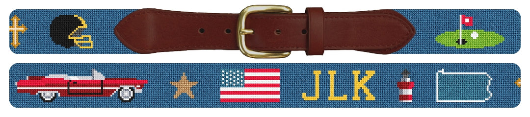 Custom Needlepoint Belt