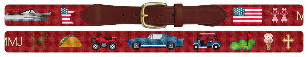 Custom Needlepoint Belt