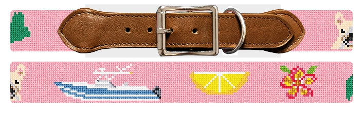 Custom Needlepoint Dog Collar