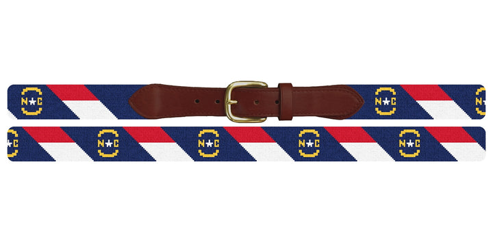 Big North Carolina Flag Needlepoint Belt