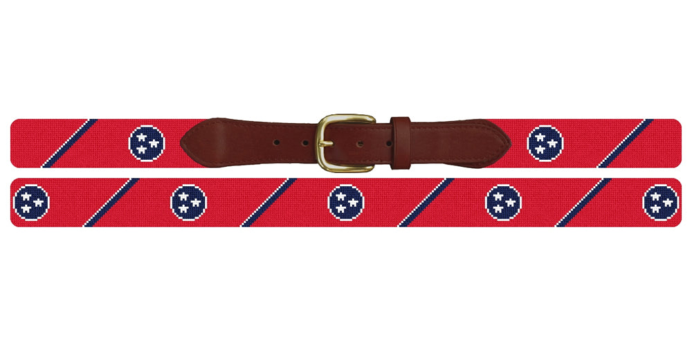 Big Tennessee Flag Needlepoint Belt