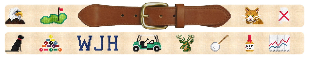 Custom Needlepoint Belt