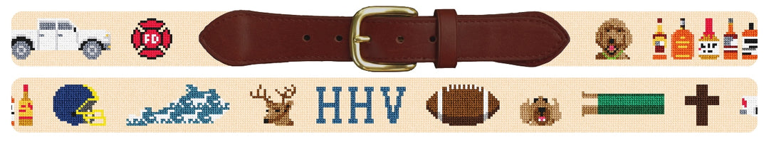 Custom Needlepoint Belt