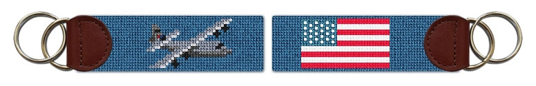Custom Needlepoint Key Fob